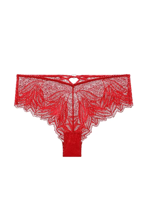 NATASHA Plus Sexy Red Lace Boyshorts Panties