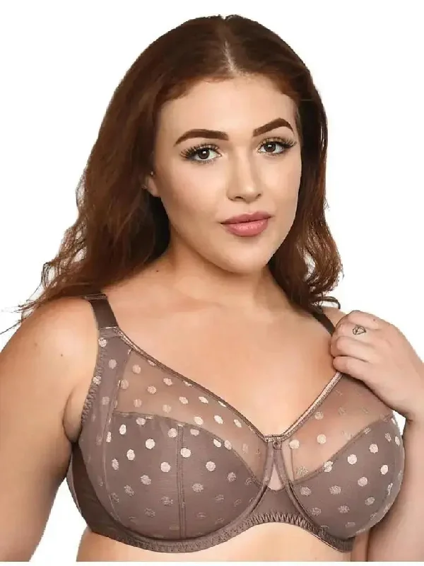 Taupe Carmen Polka Dot Bra